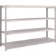 TRUSCO スチールラック M1.5型軽中量棚 1760×445×H1200 4段単体 ネオグレー M1.5-4644 NG（直送品）