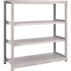 TRUSCO スチールラック M2型軽中量棚 1160×450×H1200 4段 単体 ネオグレー M2-4444 NG 1セット(1個)（直送品）