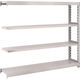 TRUSCO スチールラック M2型軽中量棚 1460×300×H1200 4段 連結 ネオグレー M2-4534B NG 1セット(1個)（直送品）
