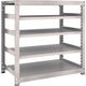 TRUSCO スチールラック M3型中量棚 1200×721×H1200 5段 単体 ネオグレー M3-4475 NG 1セット(1個)（直送品）