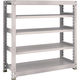 TRUSCO スチールラック M3型中量棚 1200×471×H1200 5段 単体 ネオグレー M3-4455 NG 1セット(1個)（直送品）
