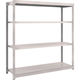 TRUSCO スチールラック M1.5型軽中量棚 1460×445×H1500 4段単体 ネオグレー M1.5-5544 NG（直送品）