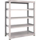TRUSCO スチールラック M3型中量棚 1200×571×H1500 5段 単体 ネオグレー M3-5465 NG 1セット(1個)（直送品）