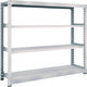 TRUSCO スチールラック M5型中量棚 1800×471×H1500 4段 単体 ネオグレー M5-5654 NG 1台(1個)（直送品）