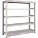 TRUSCO スチールラック M5型中量棚 1500×471×H1500 5段 単体 ネオグレー M5-5555 NG 1台(1個)（直送品）