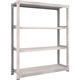 TRUSCO スチールラック M5型中量棚 1500×471×H1800 4段 単体 ネオグレー M5-6554 NG 1台(1個)（直送品）