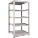 TRUSCO スチールラック M5型中量棚 900×921×H1800 5段 単体 ネオグレー M5-6395 NG 1台(1個)（直送品）