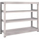 TRUSCO スチールラック M5型中量棚 1500×471×H1200 4段 単体 ネオグレー M5-4554 NG 1台(1個)（直送品）