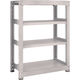 TRUSCO スチールラック M5型中量棚 900×471×H1200 4段 単体 ネオグレー M5-4354 NG 1台(1個)（直送品）