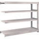 TRUSCO スチールラック M5型中量棚 1500×471×H1200 4段 連結 ネオグレー M5-4554B NG 1台(1個)（直送品）