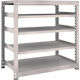 TRUSCO スチールラック M5型中量棚 1200×721×H1200 5段 単体 ネオグレー M5-4475 NG 1台(1個)（直送品）
