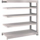 TRUSCO スチールラック M5型中量棚 1200×471×H1200 5段 連結 ネオグレー M5-4455B NG 1台(1個)（直送品）