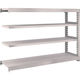TRUSCO スチールラック M5型中量棚 1800×471×H1200 4段 連結 ネオグレー M5-4654B NG 1台(1個)（直送品）