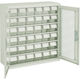 TRUSCO コンテナラックケース バンラックケース L型 両開き扉 透明引出小X36個 透明 T305L-N36S TM 1台（直送品）