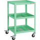 トラスコ中山 TRUSCO ツールワゴン ラビットワゴン 500X500 仕切2段付 ヤンググリーン RBW-853S2 YG 1台 366-3329（直送品）