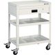 トラスコ中山 TRUSCO ツールワゴン ラビットワゴン 600X400 引出1段 仕切2段付 ホワイト RBW-863S2V W 1台（直送品）