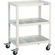 トラスコ中山 TRUSCO ツールワゴン ラビットワゴン 600X400 仕切2段付 ホワイト RBW-863S2 W 1台 366-3515（直送品）