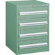 トラスコ中山 TRUSCO LVR型キャビネット 392X412XH540 引出4段 緑 LVR-542 GN 1台(1個)（直送品）