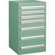 トラスコ中山 TRUSCO LVR型キャビネット 392X412XH660 引出7段 緑 LVR-661 GN 1台(1個)（直送品）