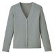 D-PHASE（ディーフェイズ） Vネック綿カーディガン 女性用 長袖 グレー M ASDPS03GYM