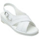 ストリックスデザイン ゆったりクロスサンダル ホワイト L SK-009 1足　ナースサンダル