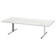 【組立設置込】サンテック クリエイティブワークテーブル 幅2700×奥行1330×高さ700mm ホワイト 1台（4梱包）