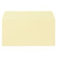 ムトウユニパック ナチュラルカラー封筒 長3横型 クリーム　テープ付 100枚