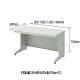 プラス 組立式スチールOAデスクシステム 平机 引出し付き エルグレー 幅800×奥行600×高さ700mm RY-086H LGY 1台（取寄品）