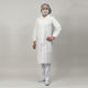 【防護服】 アゼアス AZ CLEAN 1301 白衣3点セット（不織布白衣/マスク/ヘアキャップ） 3Lサイズ 1セット