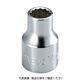 TONE ソケット(12角) 対辺寸法19mm 全長38mm 4D-19 1個 122-3321
