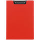 セキセイ　クリップファイル　A4タテ　レッド　FB-2016