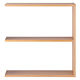 無印良品 スタッキングシェルフ ワイド 追加2段 オーク材 幅79.5×奥行28.5×高さ81.5cm 良品計画