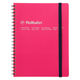 ロルバーン ポケット付メモ A5 ローズ 赤 5mm方眼 リングノート デルフォニックス（Rollbahn）
