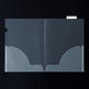 アスクル　クリアーホルダー　A4　1箱(100冊)　2つ折　上山インデックス付　ファイル オリジナル
