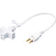 正和電工 3ケ口ショートマルチタップ 0.4m 白 T-30MG 1個 001-7086（直送品）