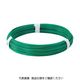 トラスコ中山 カラー針金 ビニール被覆タイプ グリーン #8 線径4.0mm 1kg TCW-40GN 1巻 282-5112