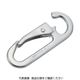 トラスコ中山 TRUSCO スナップフック ステンレス製 D型 線径φ5.5×開口7mm (2個入) TSF-5D 1袋(2個)（直送品）
