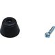 アイテック 光 ゴム底脚 15mm丸 (4個入) KG-150 1パック(4個) 381-5421（直送品）