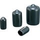 岩田製作所 IWATA 保護キャップ 丸 (100個入) 黒 HLDP100-B 1袋(100個) 366-0656（直送品）