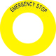 アイマーク IM ボタンラベルEMERGENCY STOPφ56 AB60-2 1組(10枚) 391-7819（直送品）