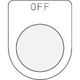 アイマーク（AIMARK） IM 押ボタン/セレクトスイッチ（メガネ銘板）OFF 黒 φ22.5 P22-6 1枚 391-8068（直送品）