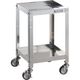TRUSCO ステンレスワゴン クリーンラビット 75φウレタン車SUS金具 360×360×H600 2段 CRB-632SU 1台（直送品）