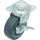 プレート式 自在 キャスター エラストマー 車輪径75mm ストッパー付き Gタイプ GーS型 取付寸法55×42 G-75ELS 1個（直送品）