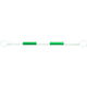 ミツギロン スライドバー2m白×緑テープ SB-WG2 1本(1個) 375-9717（直送品）