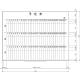 日学 ライトフレームホワイトボード罫引 予定表 （3ヶ月） 1200×890 LT-12-045（直送品）