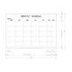 日学 ライトフレームホワイトボード罫引 予定表 （1ヶ月） 890×600 LT-13-007（直送品）