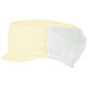 【衛生帽子】 KAZEN ネット付キャップ クリーム APK484-C24 フリー(最大65cm) 1袋（2枚入）