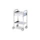 アズワン 枠付き回診車(2段) 453×353×787mm W4535W 1台 0-5443-12（直送品）