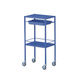 アズワン カラフル回診車(ミニ)2段 ブルー 470×320×915mm NCCM-2HBL 1台 8-8638-02（直送品）