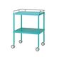 アズワン カラフル回診車 手摺付 グリーン 616×450×842mm 0-210-04 1台（直送品）